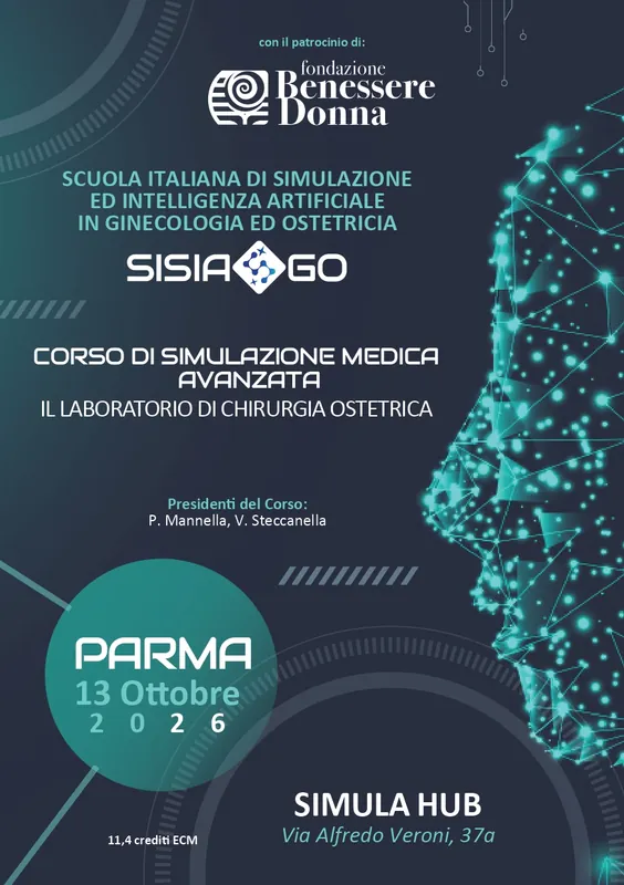 CORSO DI SIMULAZIONE MEDICA AVANZATA ECM "Il laboratorio di chirurgia ostetrica" con il patrocinio di Fondazione Benessere Donna