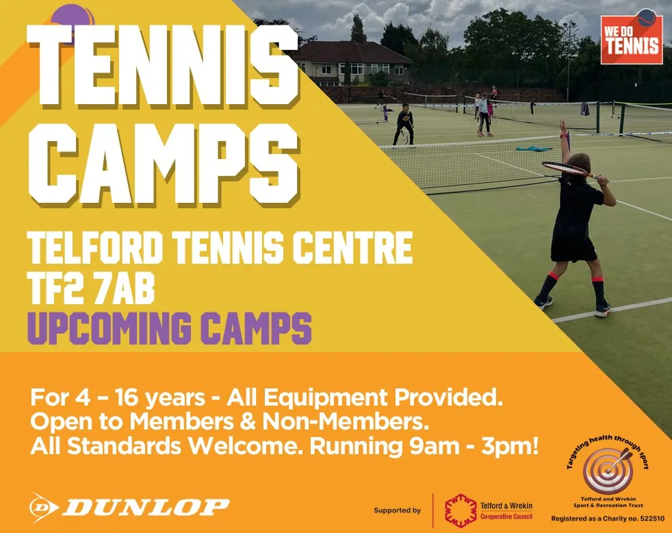 JUNIOR TENNIS CAMP - TELFORD TENNIS & PADEL CENTRE