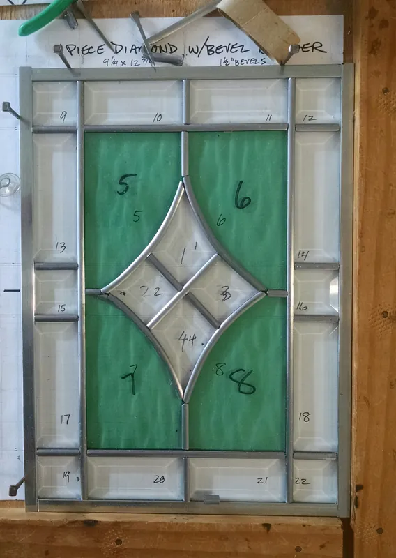 Weekend Beveled Glass Traditional Construction