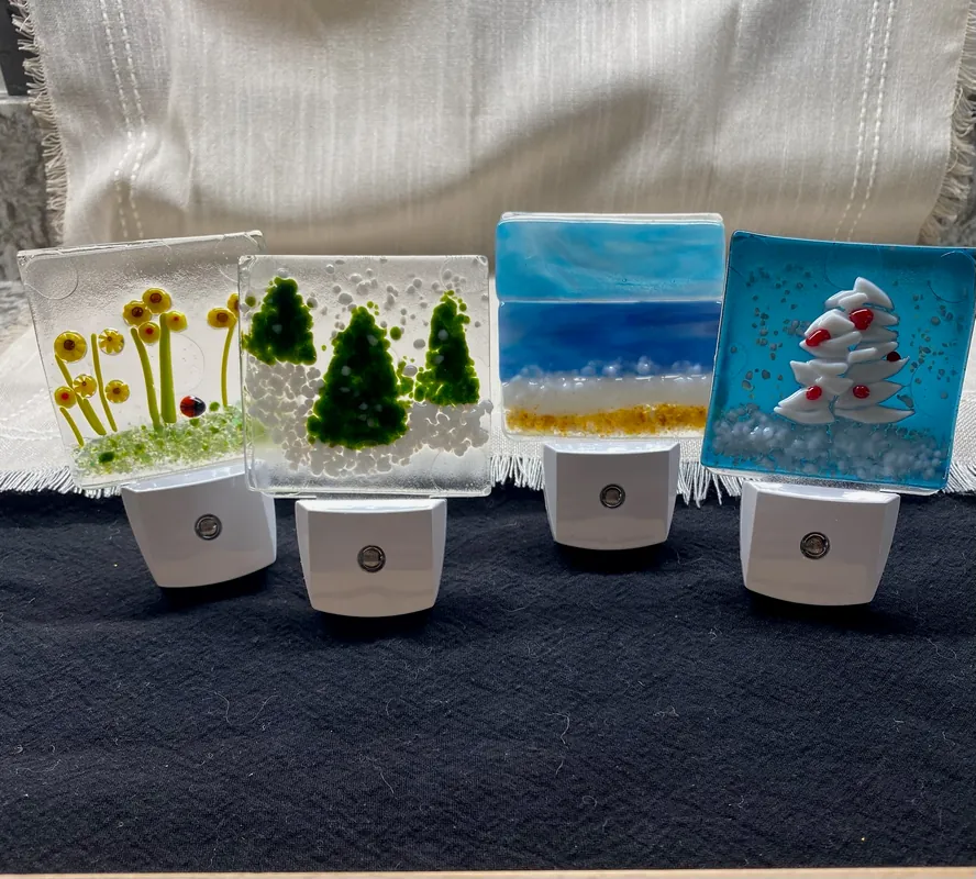 Fused Glass Nightlights