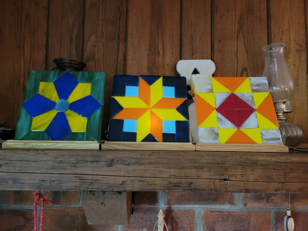 Fused Glass: Cozy Quilt Squares