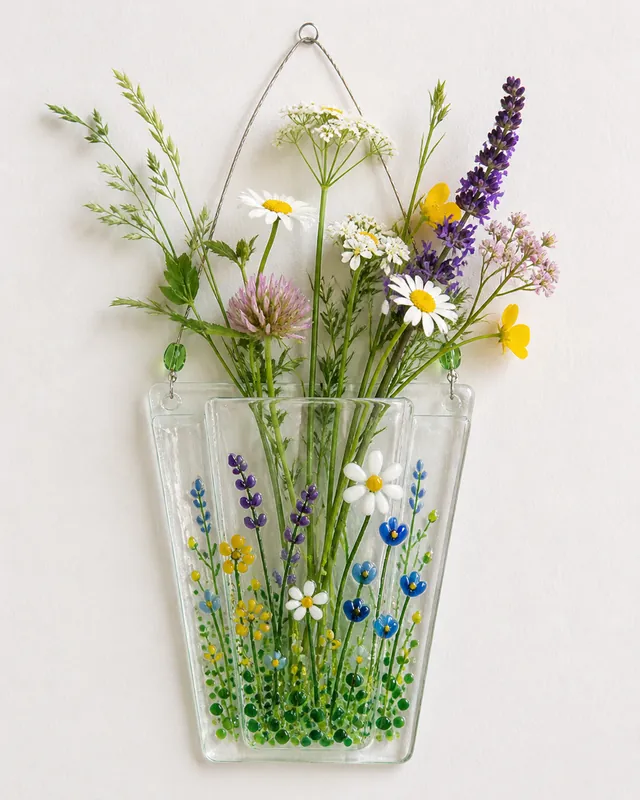 Fused Glass Pocket Vase