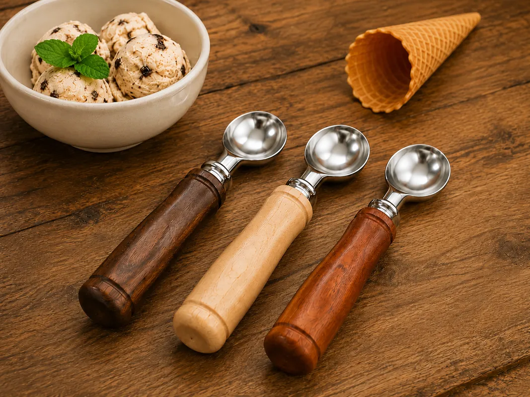 Hand-Turned Ice Cream Scoop