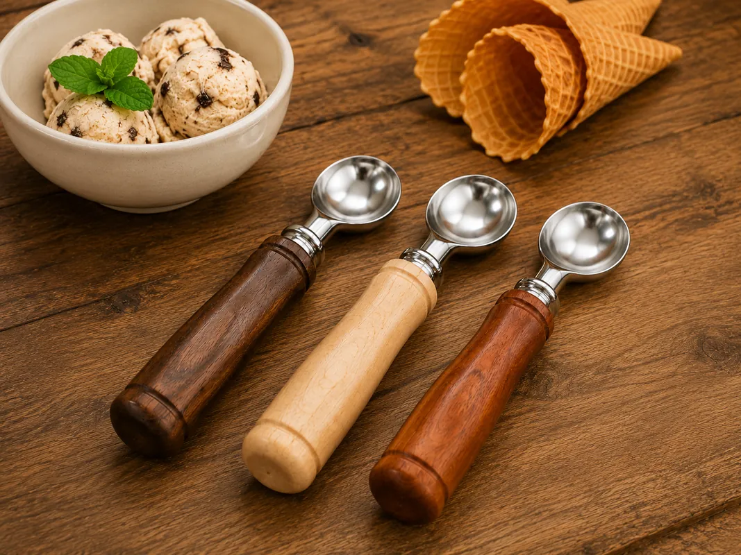 Hand-Turned Ice Cream Scoop