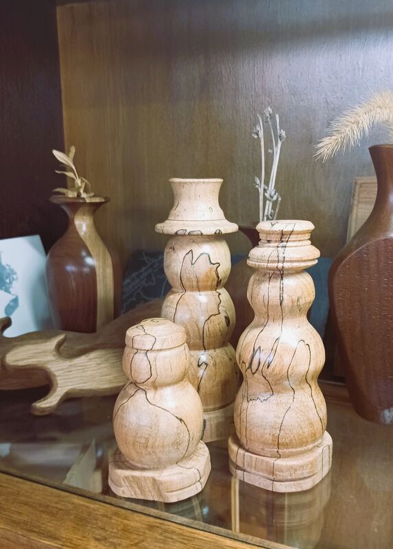 Woodturning: Snowmen