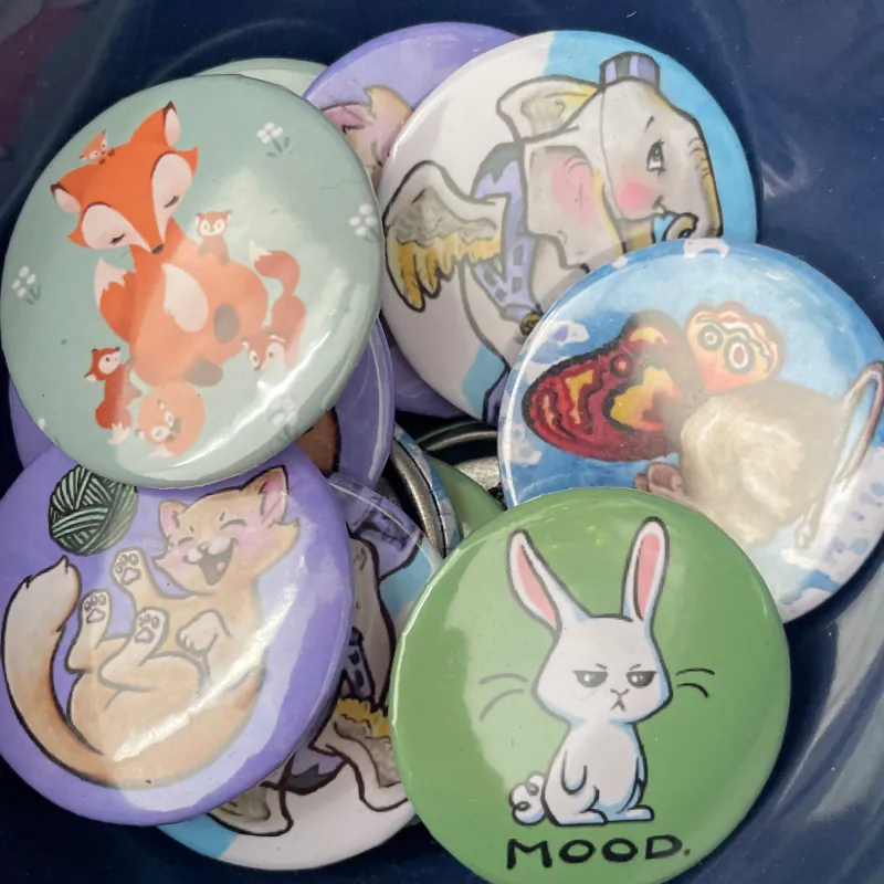 Creative Explorations: Button Pins!