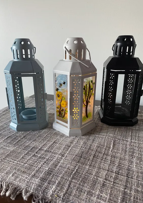 Fused Glass Lanterns