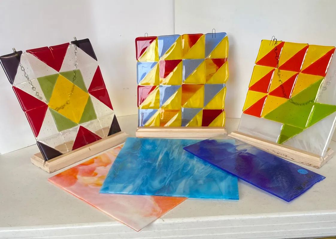 Fused Glass: Cozy Quilt Squares