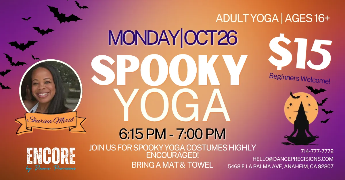 ADULT SPOOKY YOGA | OCT 26 | with Sharina | Adult Ages 16+