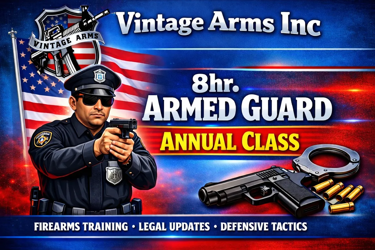 8 Hour Armed Guard Annual
