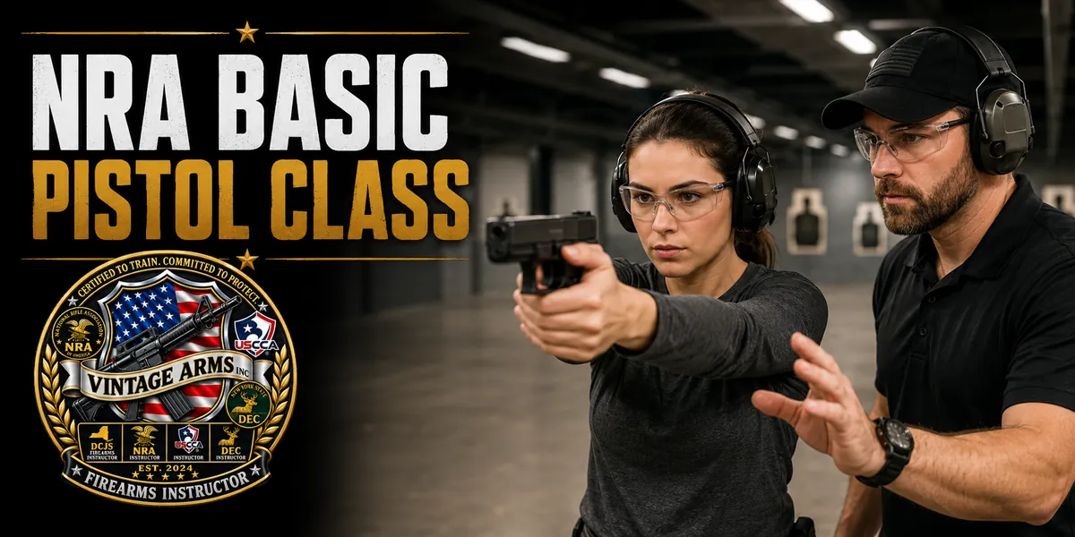 NRA Basics of Pistol Shooting - Instructor Led Training (ILT)