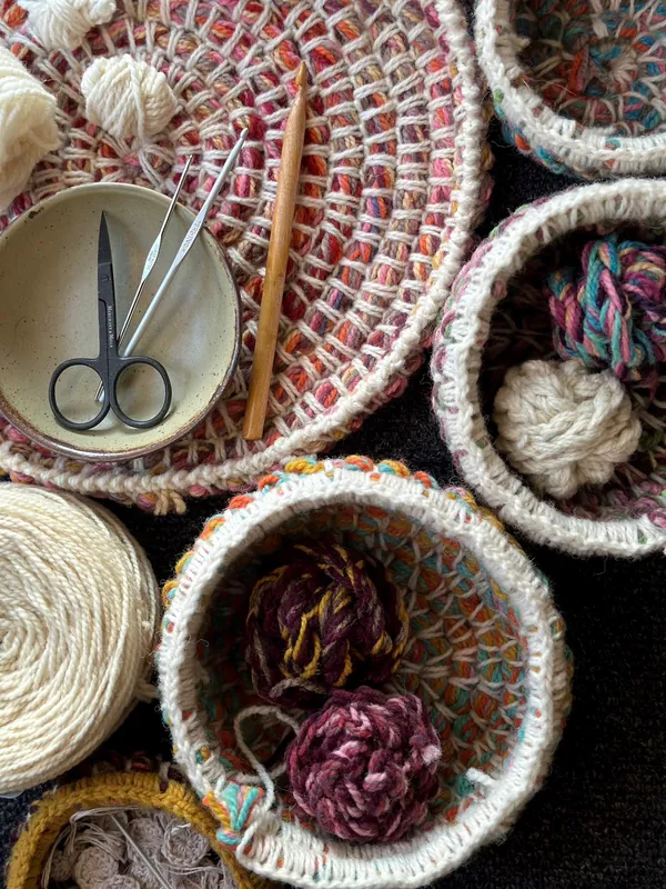 Beginner Crochet Project Class - Level 2: Coiled Basket