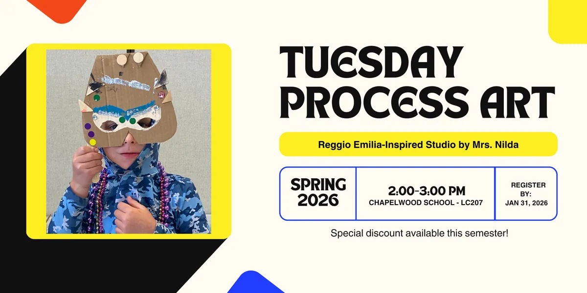 Tuesday Process Art Class - Spring 2026 After School