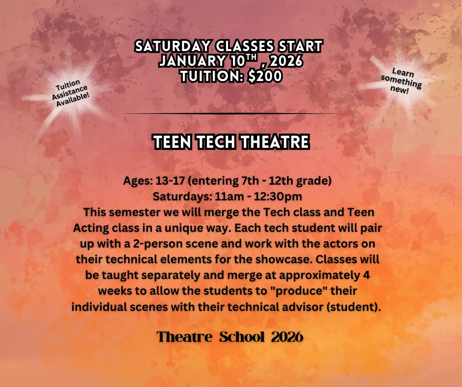 Tech Theatre Winter 2026