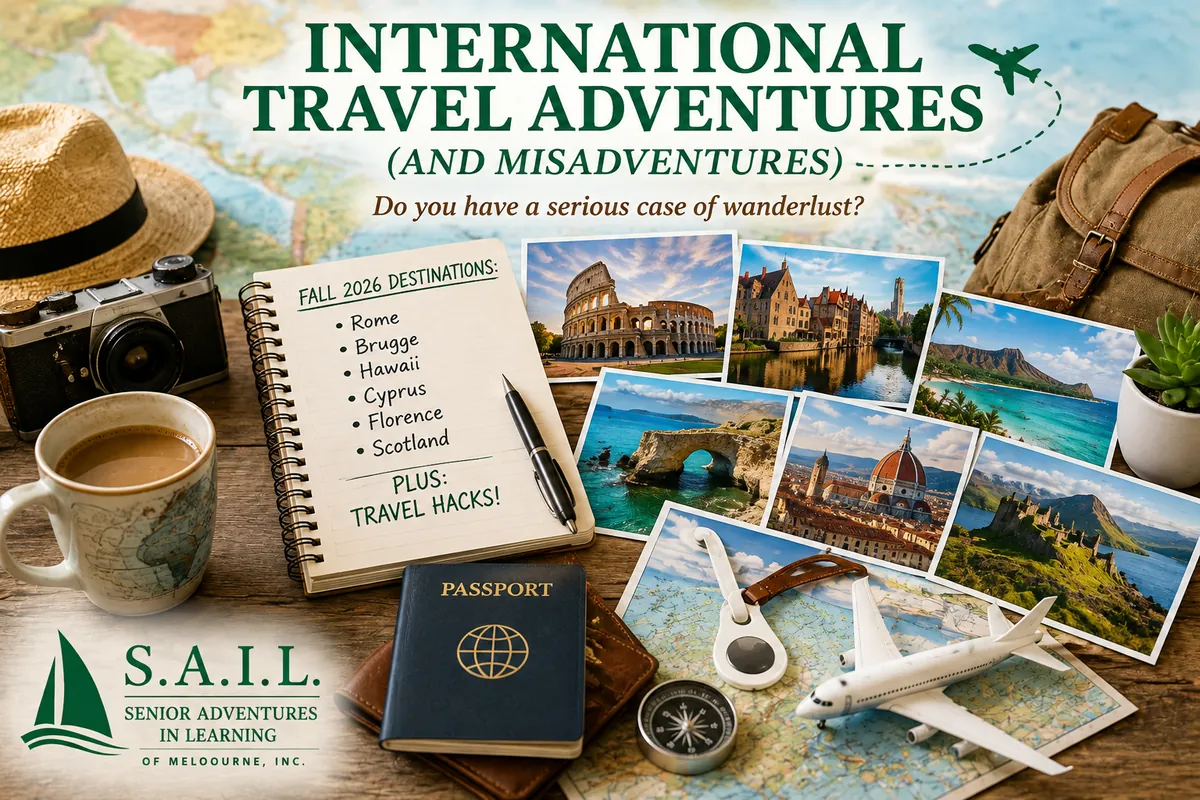 Tue 11:00-12:00 - 484TC INTERNATIONAL TRAVEL ADVENTURES (AND MISADVENTURES) Part X