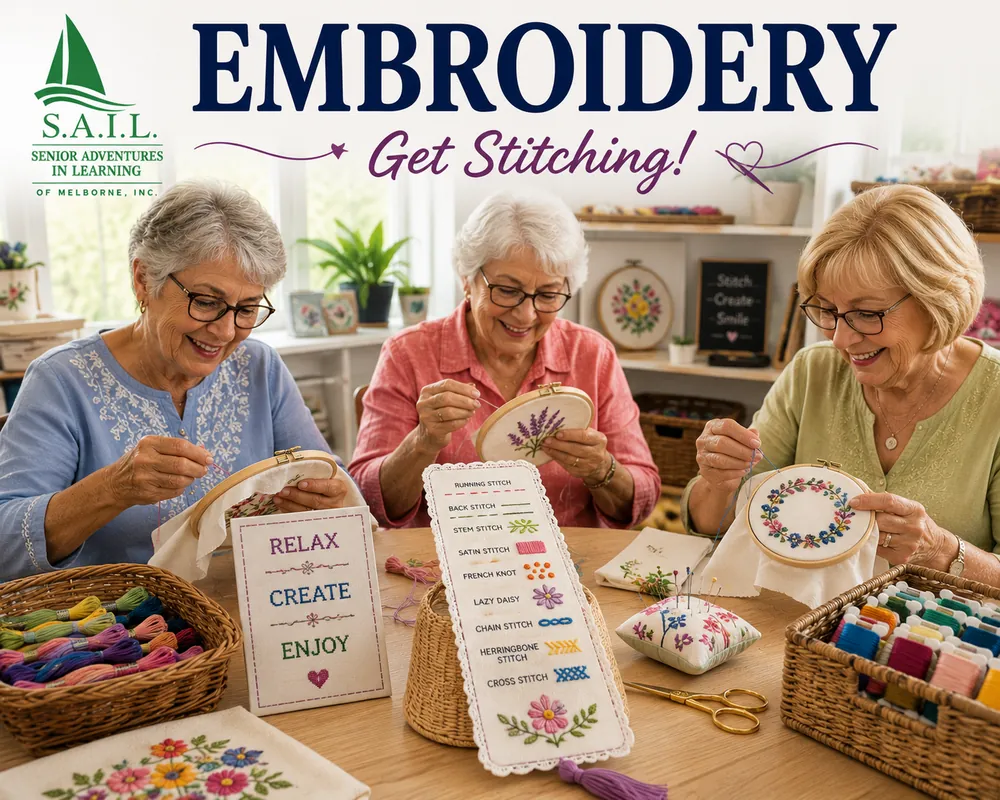 Wed 11:00-12:00 - 450WC EMBROIDERY