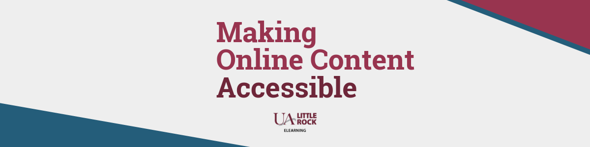 Making Online Content Accessible