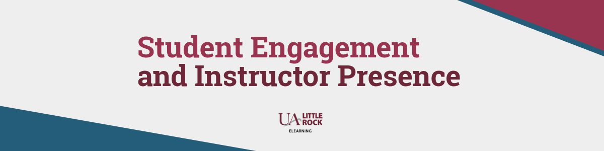 Student Engagement and Instructor Presence