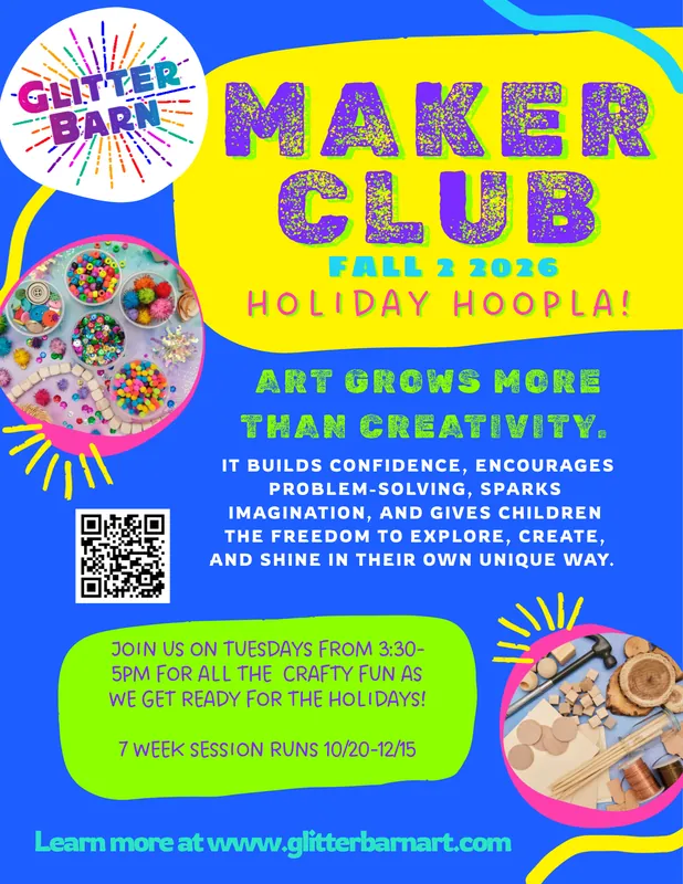 Maker Club  -Tuesdays, 3:30-5pm - Fall 2 2026