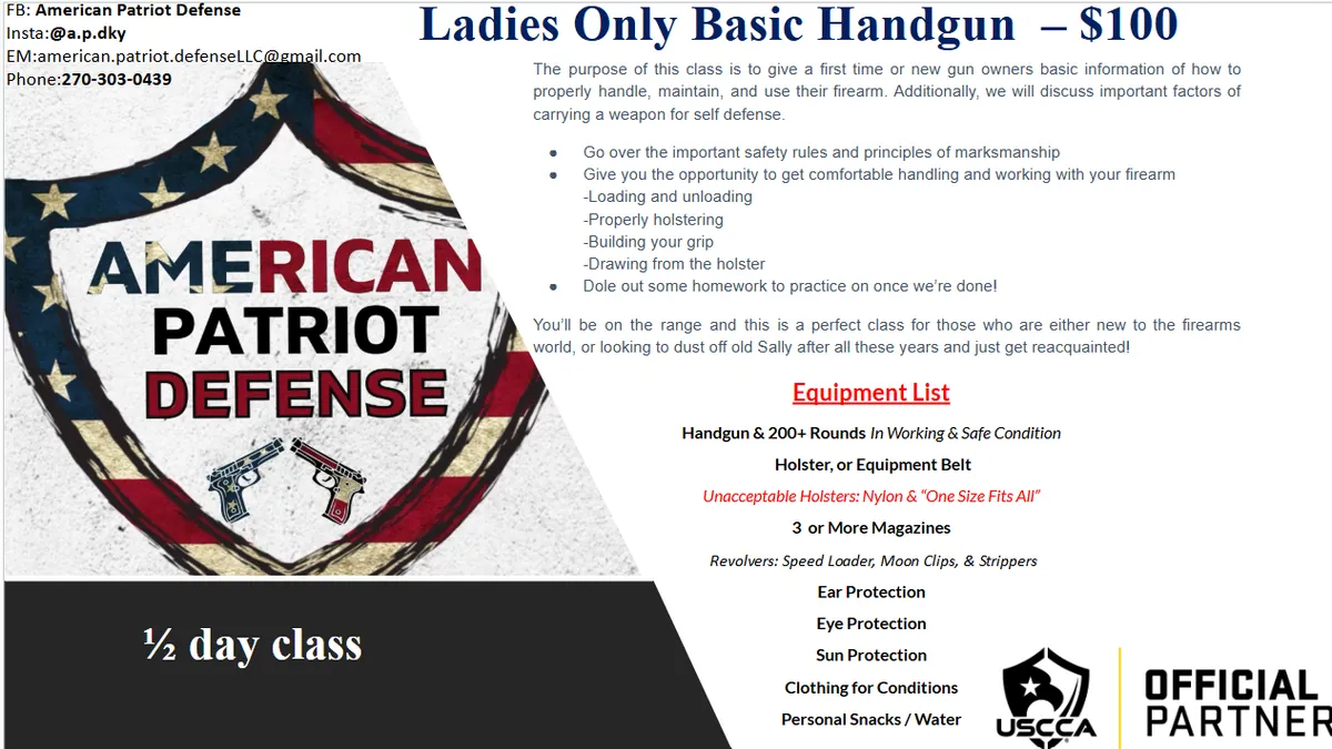Women’s Only Basic Handgun