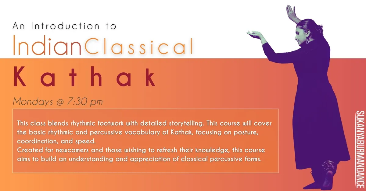 Teens and Adult Kathak Class (13 years and up)
