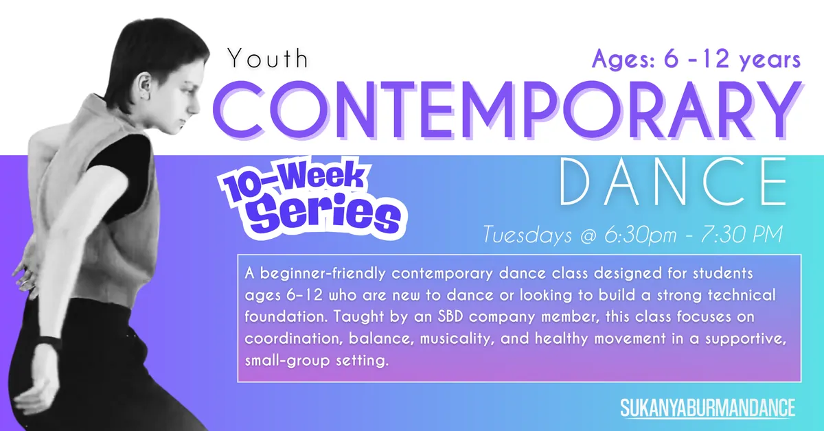 Youth Contemporary Dance (6-12 year old)