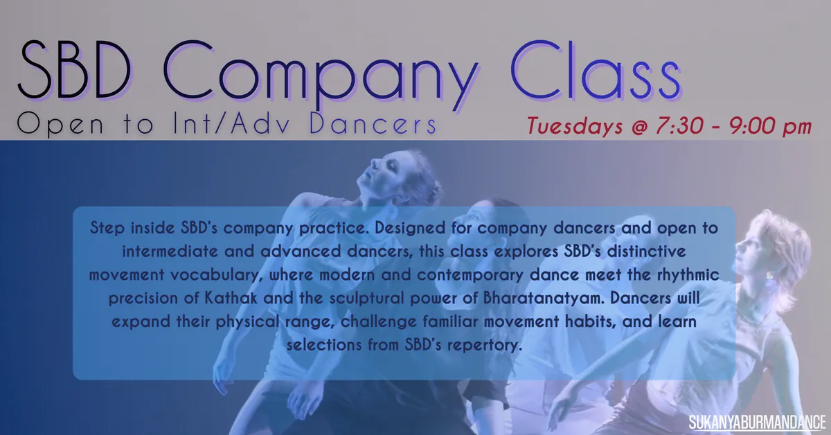 SBD Company Dance Class - Open to Int/Adv Dancers