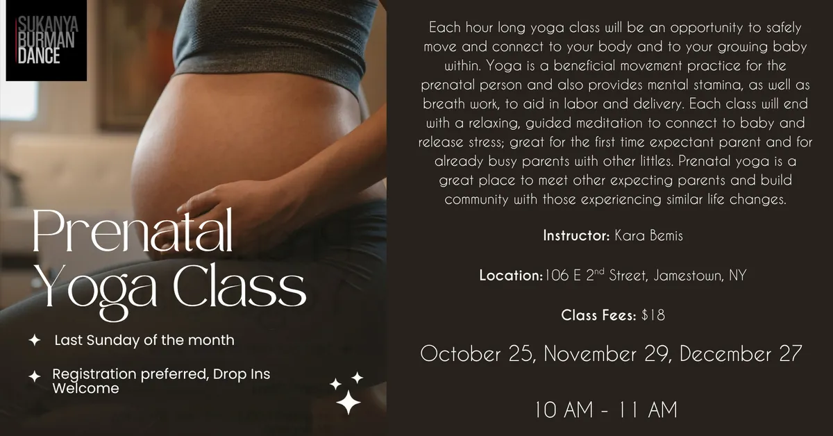 Pre-Natal Yoga (Last Sunday of the Month)