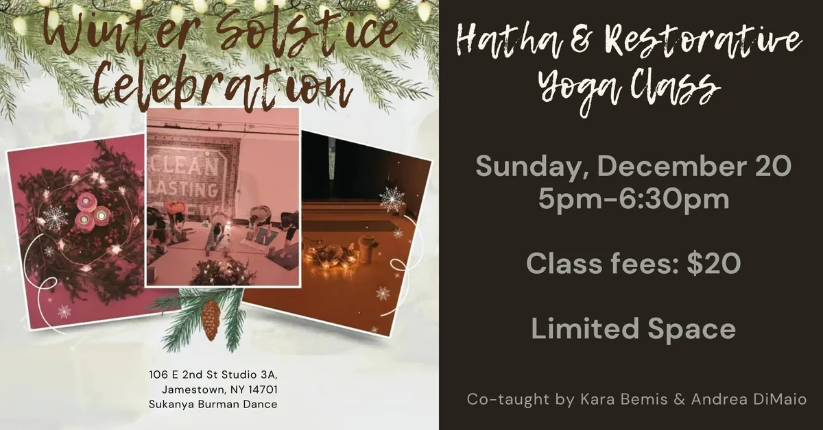 Hatha & Restorative Winter Solstice Yoga Class