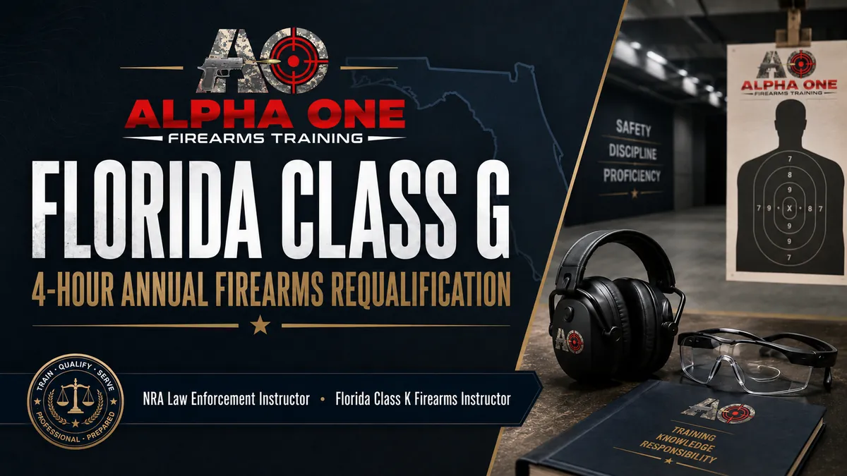 Florida 4-Hour Annual Handgun Requalification