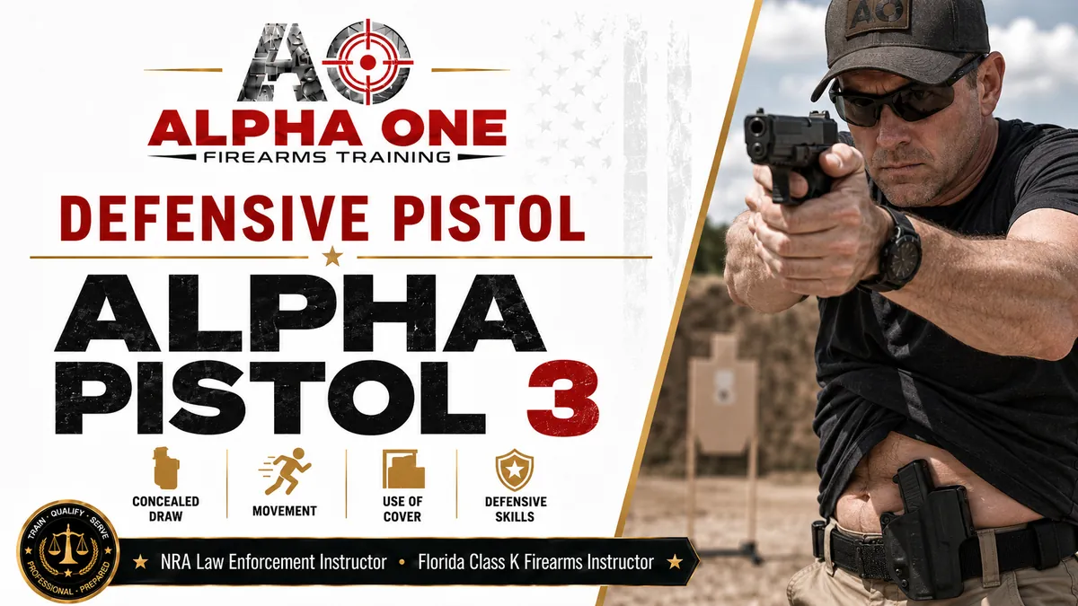 PISTOL LEVEL 3 Defensive Application