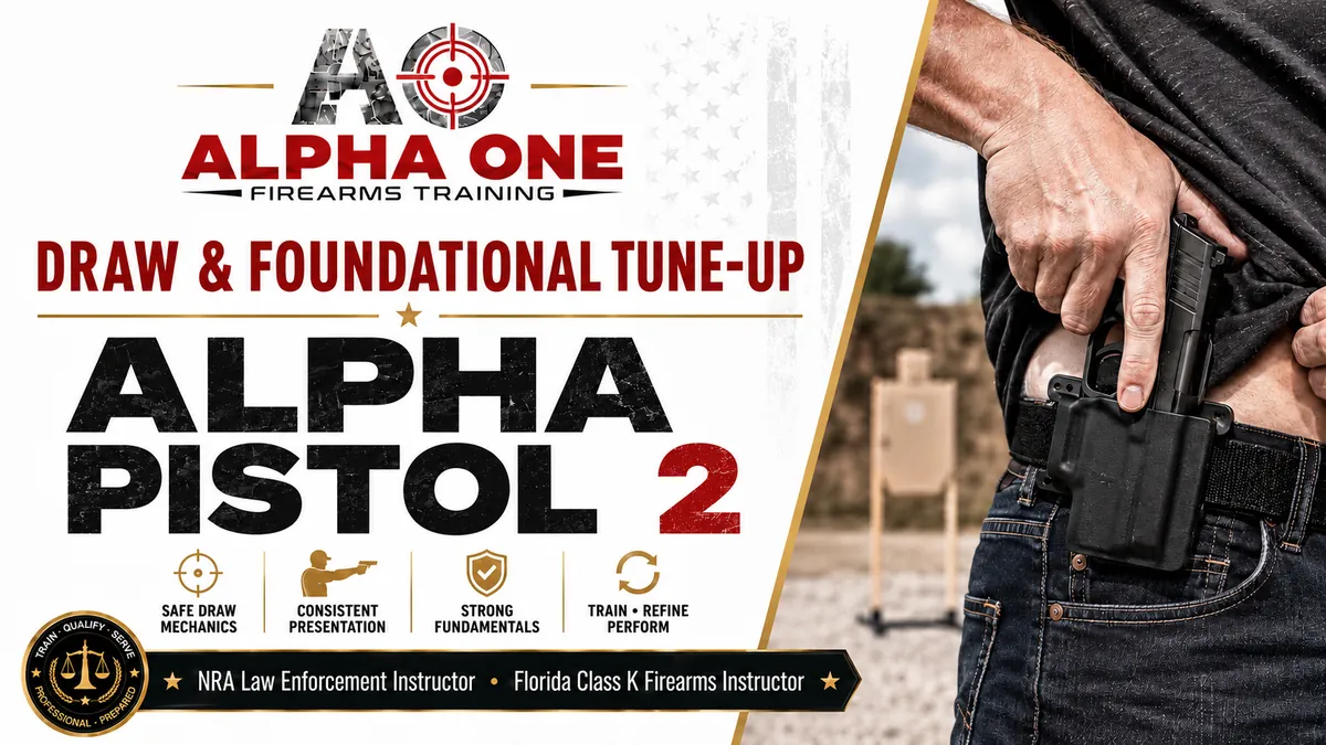 PISTOL LEVEL 2 Draw & Foundational Tune-Up