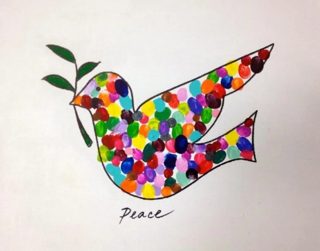 Wintervaganza Kinderprogramm vom KritzelKollektiv : Friedens-Taube - Christbaumanhänger (3+) -Eine ruhige Bastelstunde mit Symbolkraft