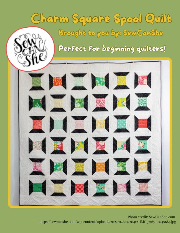 Charm Square Spool Quilt
