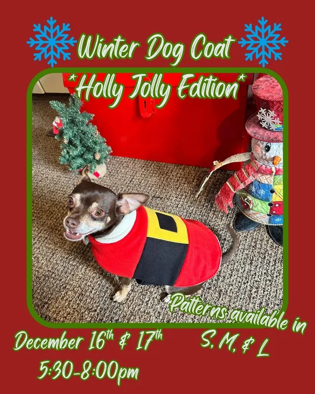 Winter Dog Coat *Holly Jolly Edition*