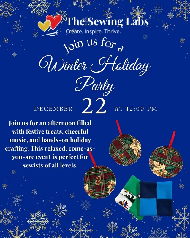 Winter Holiday Party at The Sewing Labs