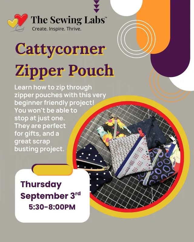 Cattycorner Zipper Pouch