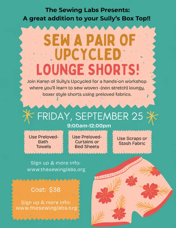 Upcycled Fridays with Sully's Upcycled - Upcycled Lounge Shorts!