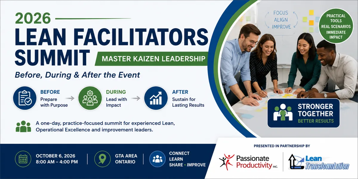 2026 Lean FACILITATORS SUMMIT | Passionate Productivity + Lean TransformLution