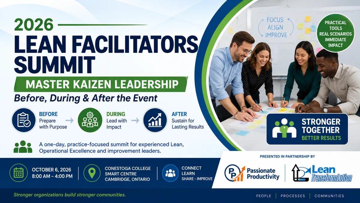2026 Lean FACILITATORS SUMMIT | Passionate Productivity + Lean TransformLution