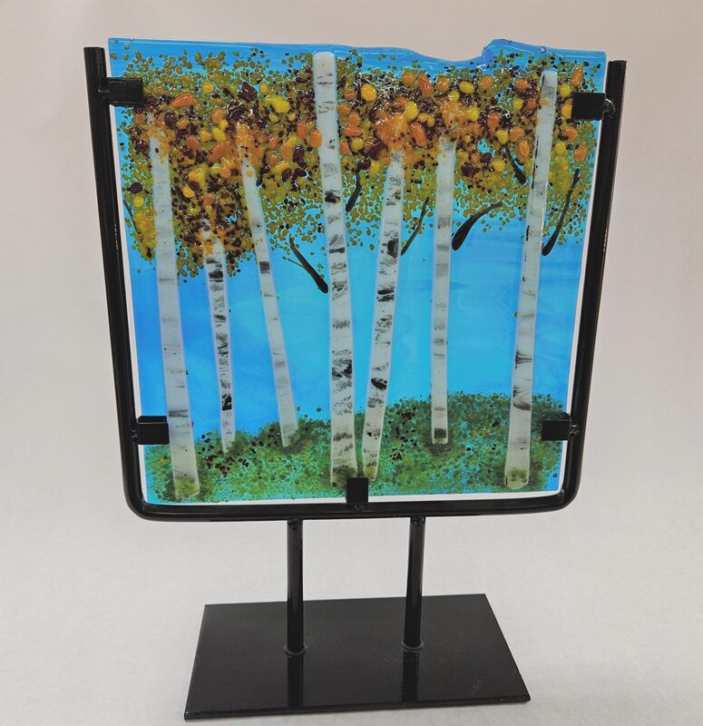 Friday Night Fusing - Birch Landscape