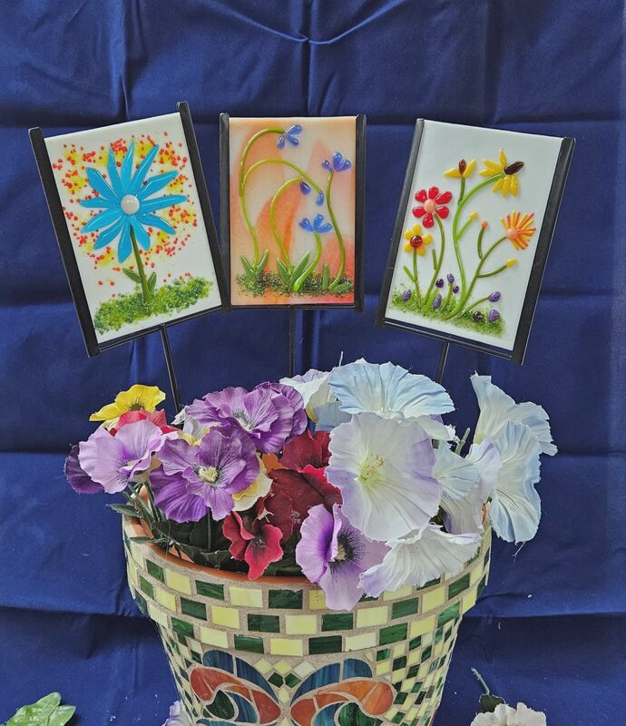 Friday Night Fusing - Spring Garden Stakes