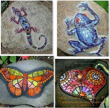 Mosaic Garden Stone