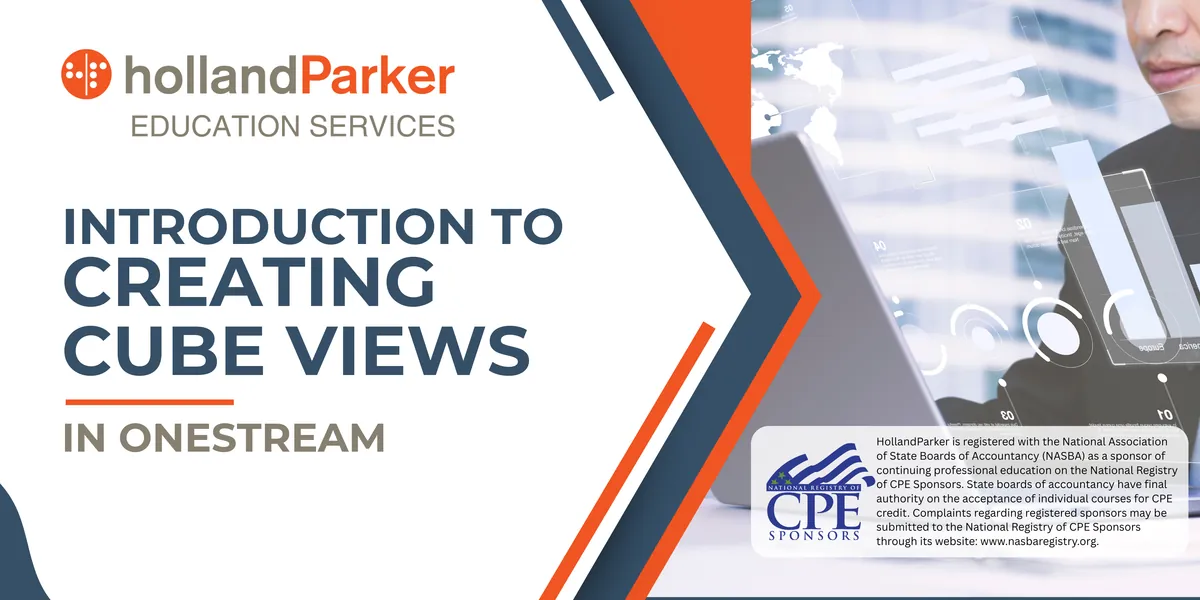 Introduction to Creating Cube Views in OneStream