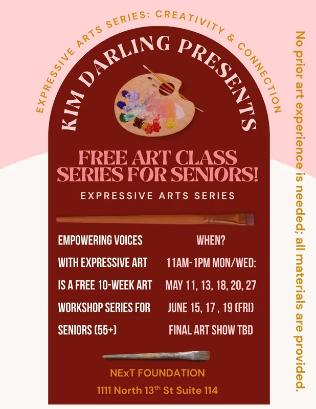 Senior Art Series with Artist, Kim Darling: Empowering Voices with Expressive Arts