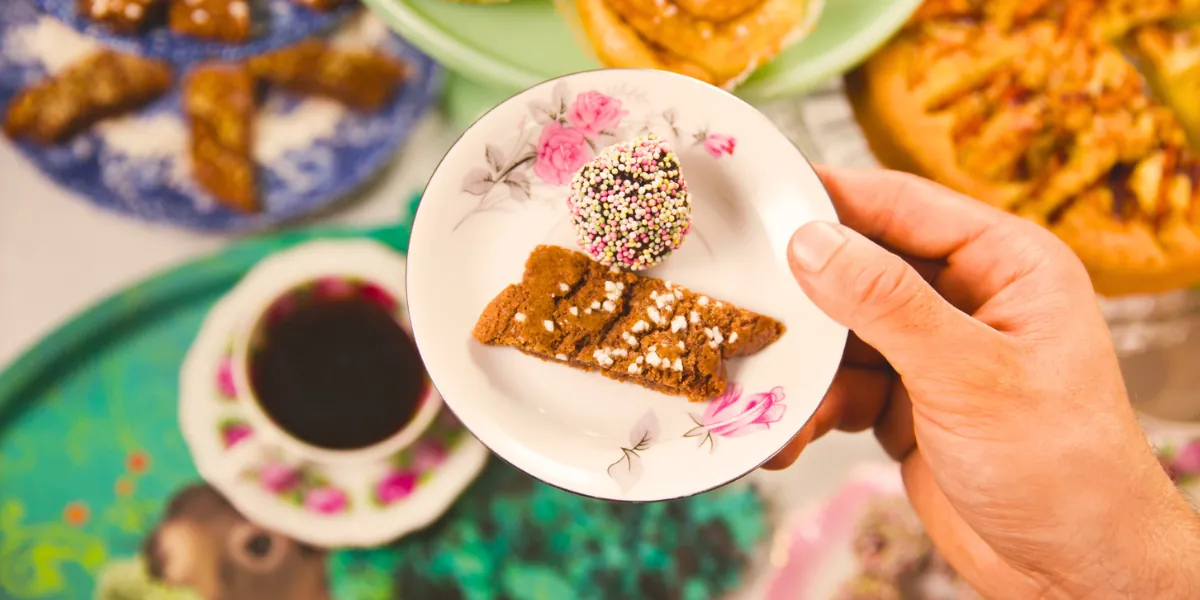 Eftermiddagsfika på Lycka