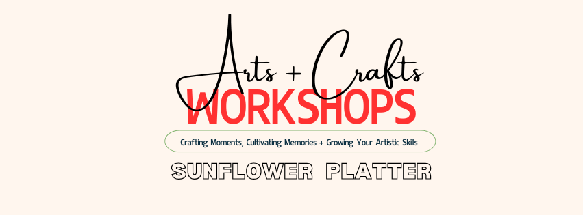 Arts + Crafts: Sunflower Platter