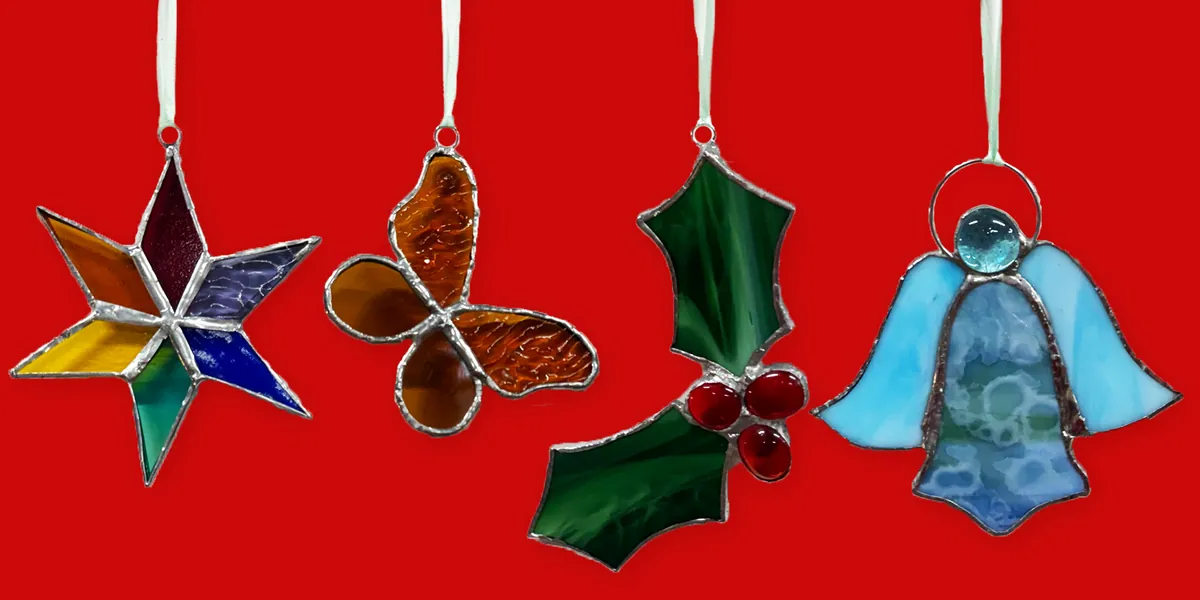Make Your Own Stained Glass Christmas Ornament Workshop #2