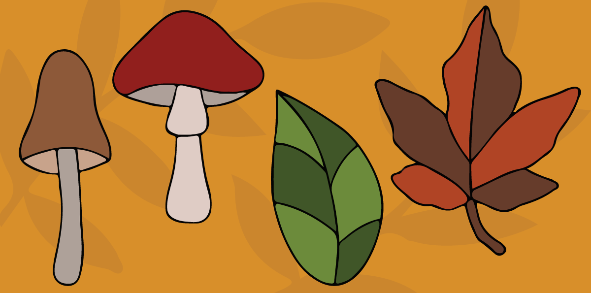 Autumn Mushroom & Leaf Stained Glass Suncatcher Workshop