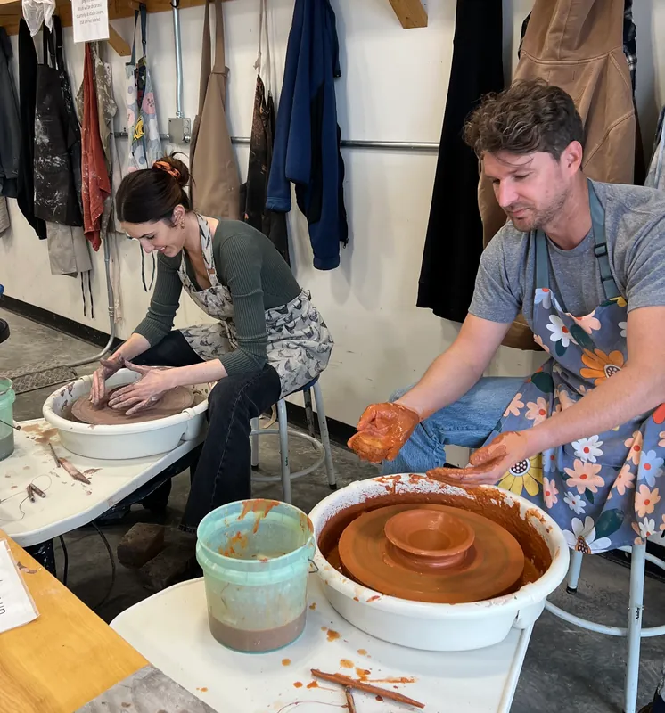 Family One Time Clay Class on the Pottery Wheel!
